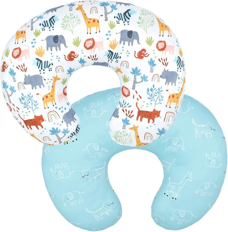 Winmany Baby Nursing Pillow Cover Newborn Removable Breastfeeding Pillowcover Cute Pattern Girls Boys Nursing Pillowcase for Breast and Bottole Feeding - Image 1